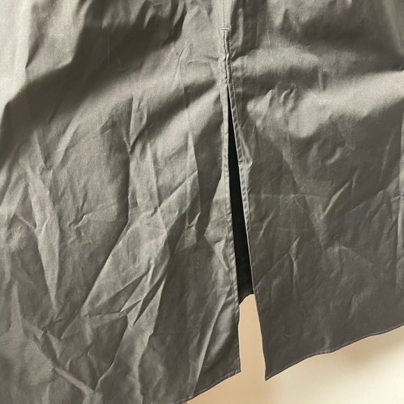 TOPSHOP Black Taffeta Cold Shoulder Bardot Midi Dress - Picture 10 of 12